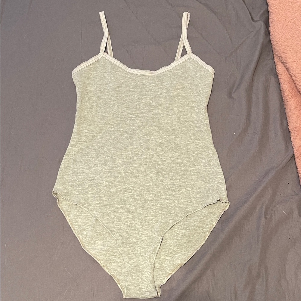 American Apparel Light Gray Bodysuit